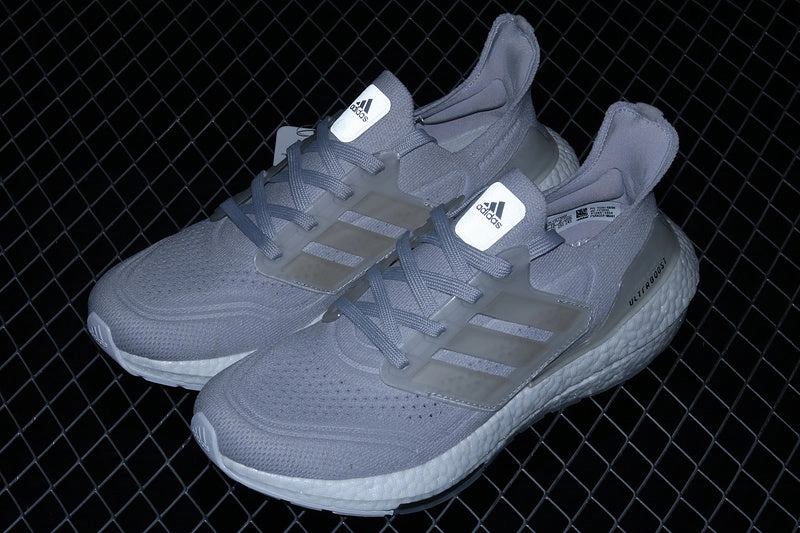 Chill Vibe Adidas UltraBoost 21 Grey White FY0556