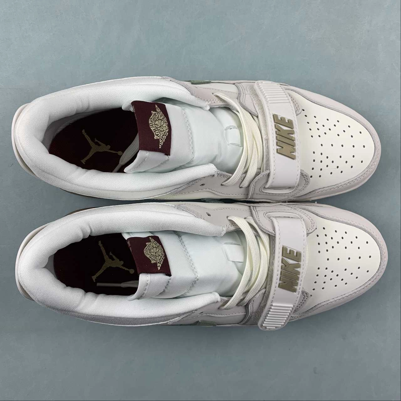 Air Jordan Legacy 312 Low Light Khaki Green Dark Red HF0745-131 Ergonomic Lacing System