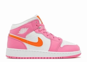 Air Jordan 1 Mid Pinksicle Orange (GS) Padded Power