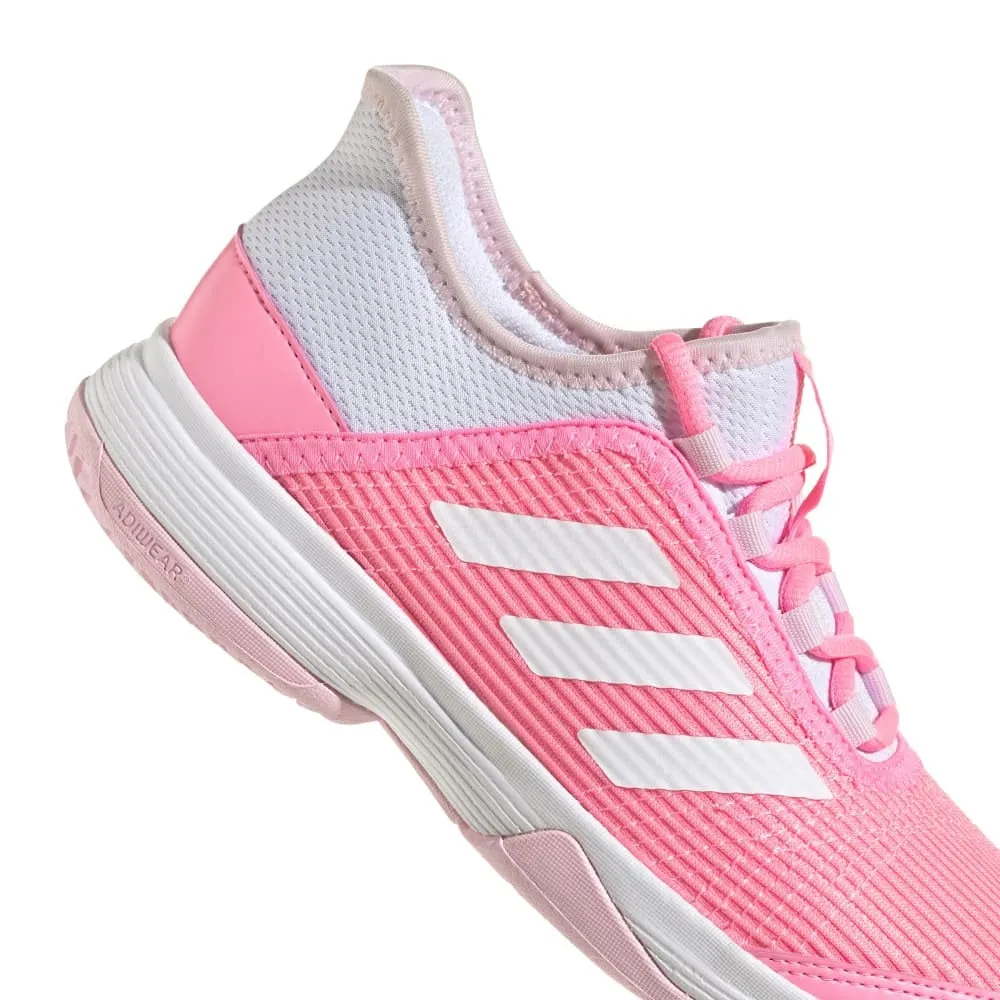 adidas adizero Club Junior Tennis Shoe (Pink/White)