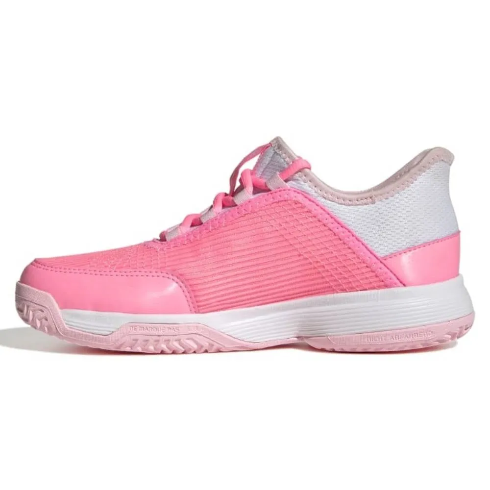 adidas adizero Club Junior Tennis Shoe (Pink/White)