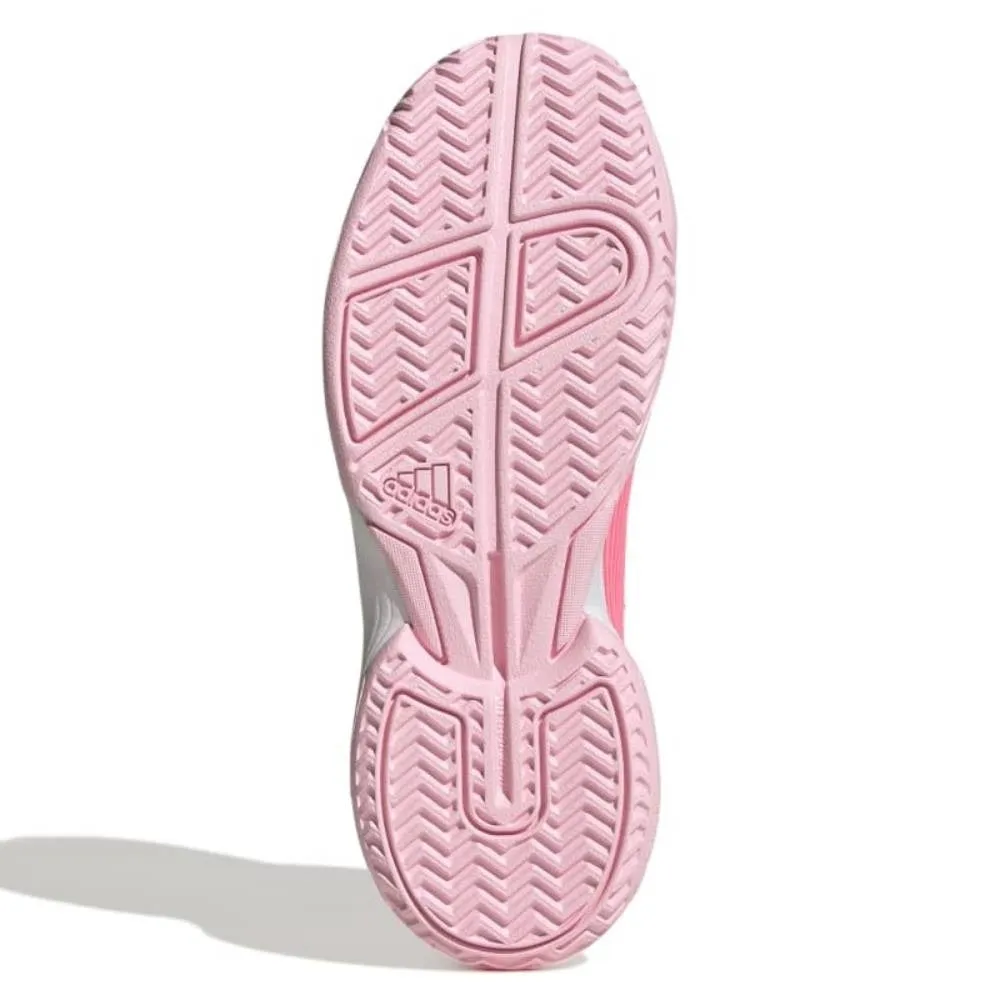 adidas adizero Club Junior Tennis Shoe (Pink/White)