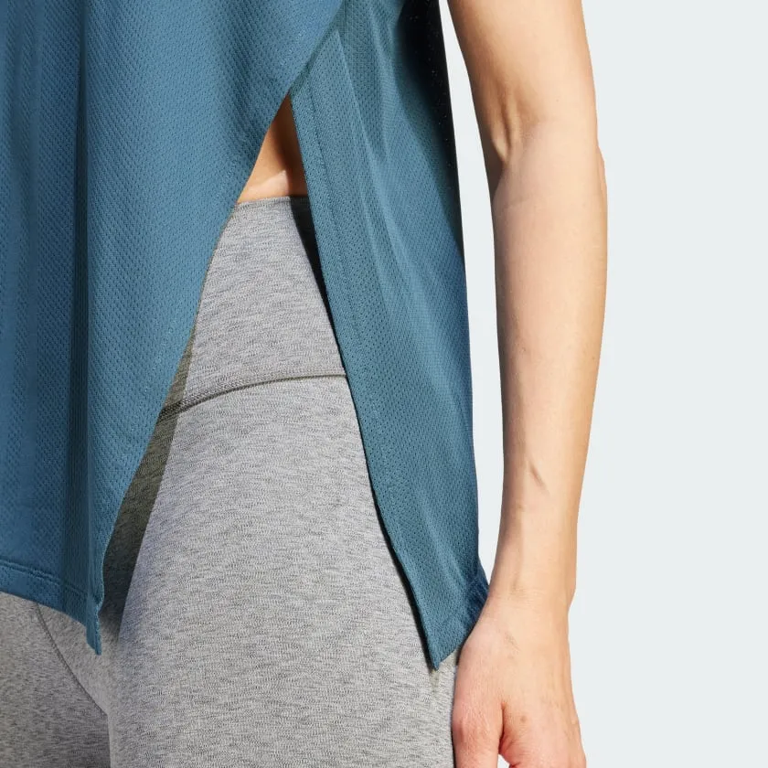 ADIDAS HIIT AEROREADY QUICKBURN TRAINING TANK TOP - TURQUOISE