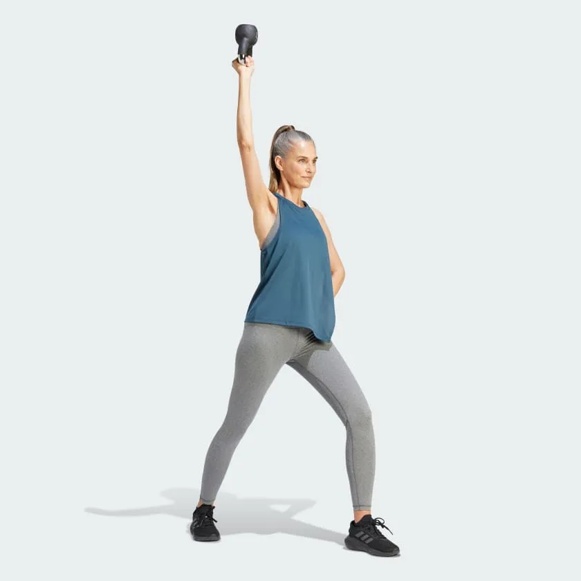 ADIDAS HIIT AEROREADY QUICKBURN TRAINING TANK TOP - TURQUOISE
