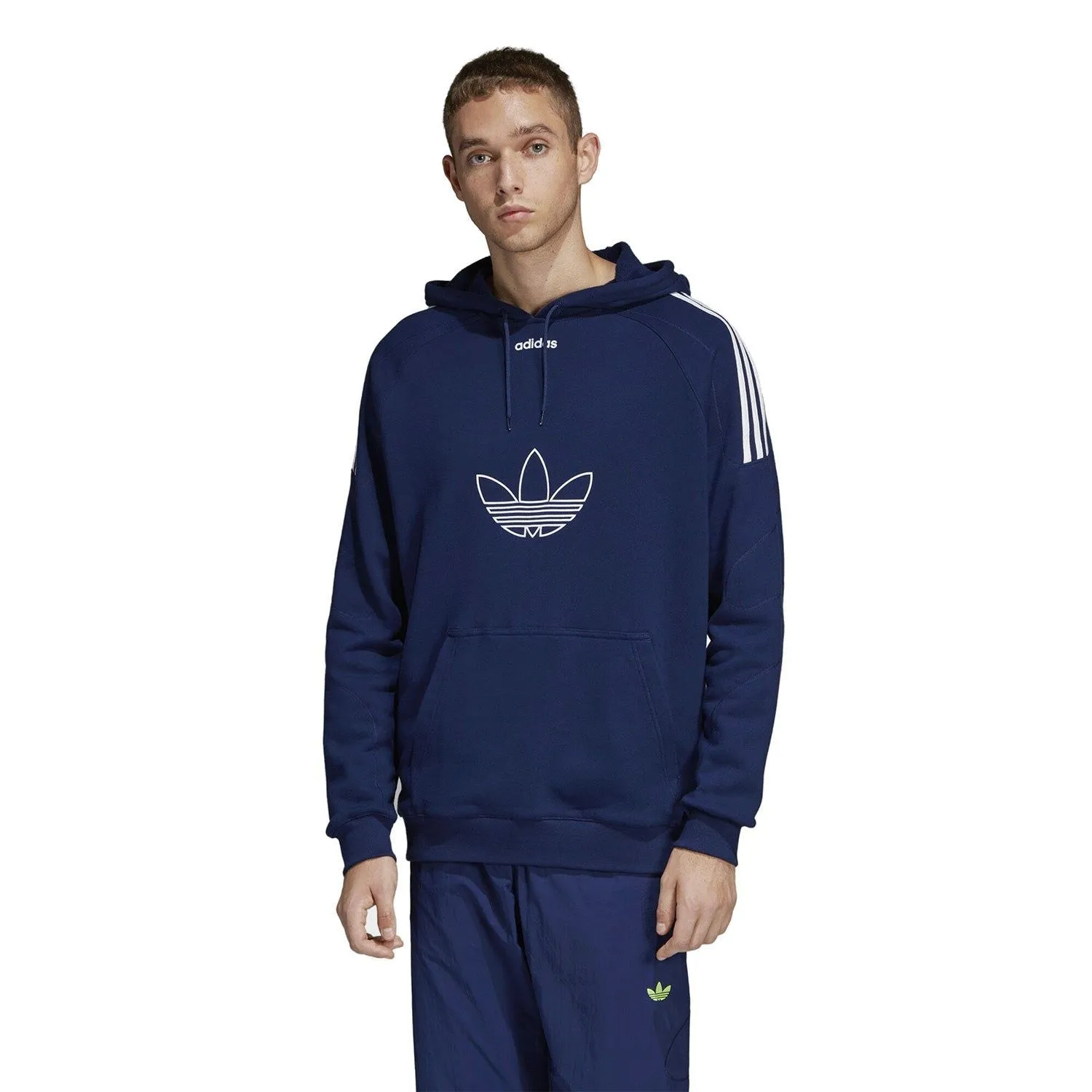 adidas Originals Flock Trefoil Hoodie - Navy