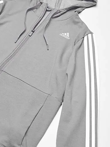 Adidas Womens 3S Knt Fz Hood Sweatshirt