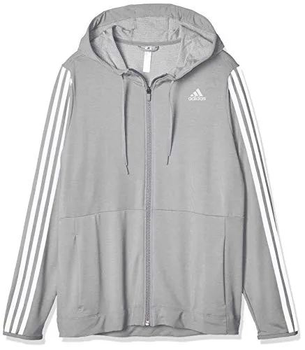 Adidas Womens 3S Knt Fz Hood Sweatshirt