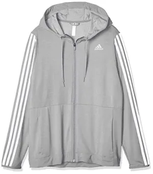 Adidas Womens 3S Knt Fz Hood Sweatshirt