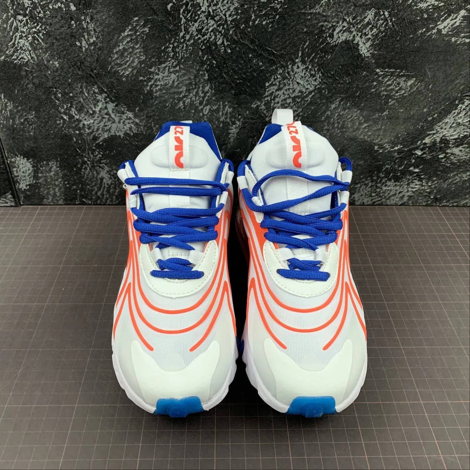 Marathon - running Air Max 270 React White Orange CD6870-405
