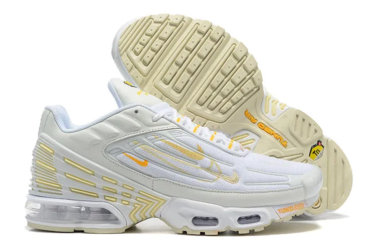 Air Max Plus 3 Multi-Swoosh Light Bone Solar Flare DX2653-100 Outdoor Traction Comfortable foot wrap