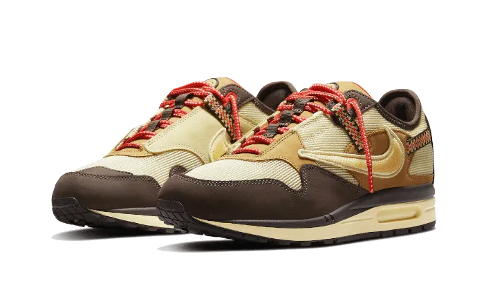 warm - weather shoes fun runs Nike Air Max 1 Travis Scott Cactus Jack Baroque Brown