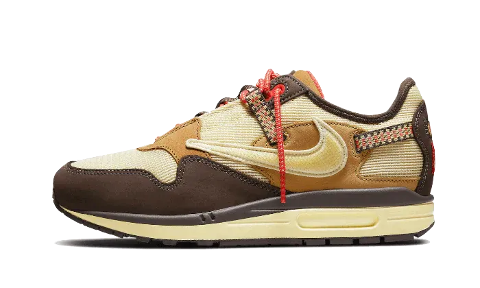 Nike Air Max 1 Travis Scott Cactus Jack Baroque Brown lace - up closure