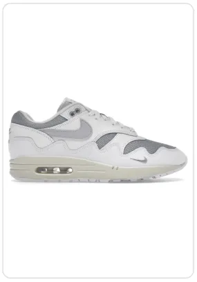Nike Air Max 1 x Patta Waves White Silver antifungal - feature shoes Breathable Material