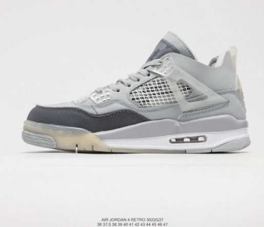 Air Jordan 4 Retro x Off White Grey Black 05HHLY13 cushioning system Flexi Fit