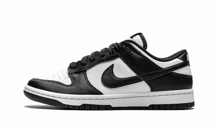 Balanced Drop Height Nike Dunk Low Black and White Panda