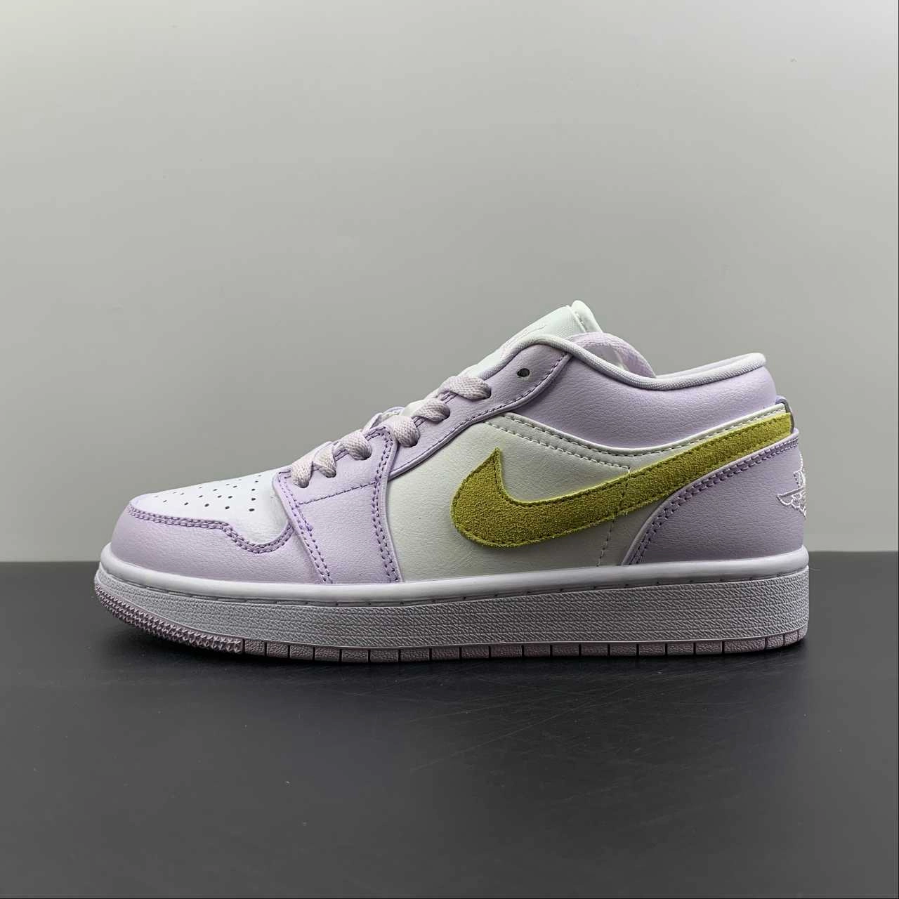Carbon Fiber Infusion Air Jordan 1 Low Barely Grape White Lemon Wash DC0774-501