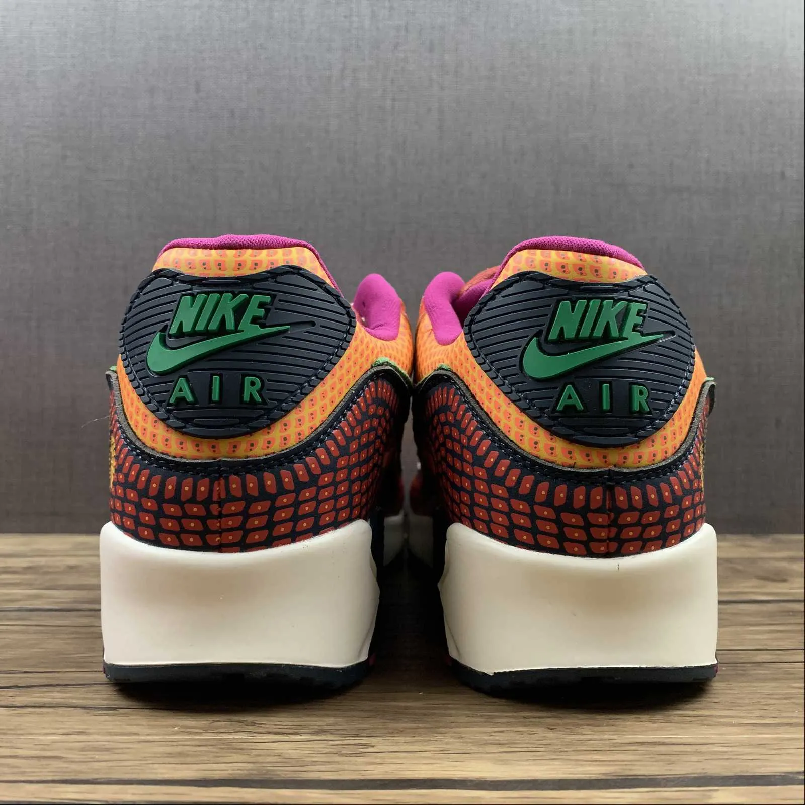 Air Max 90 Day of the Dead Deep Ocean University Gold Cactus Flower DC5154-458 left - foot