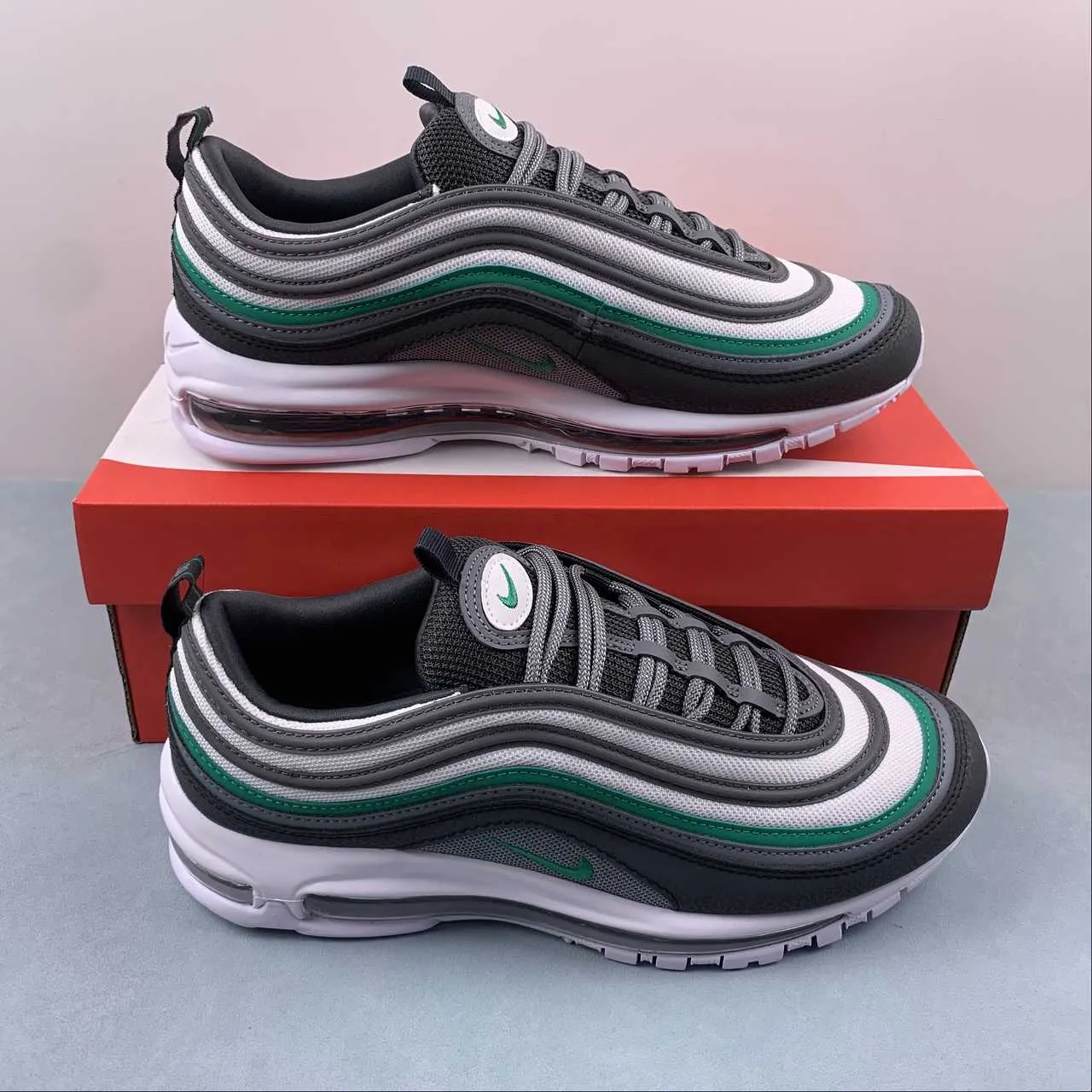 Air Max 97 Cool Grey Stadium Green 921826-020 Fast Running running on track shoes