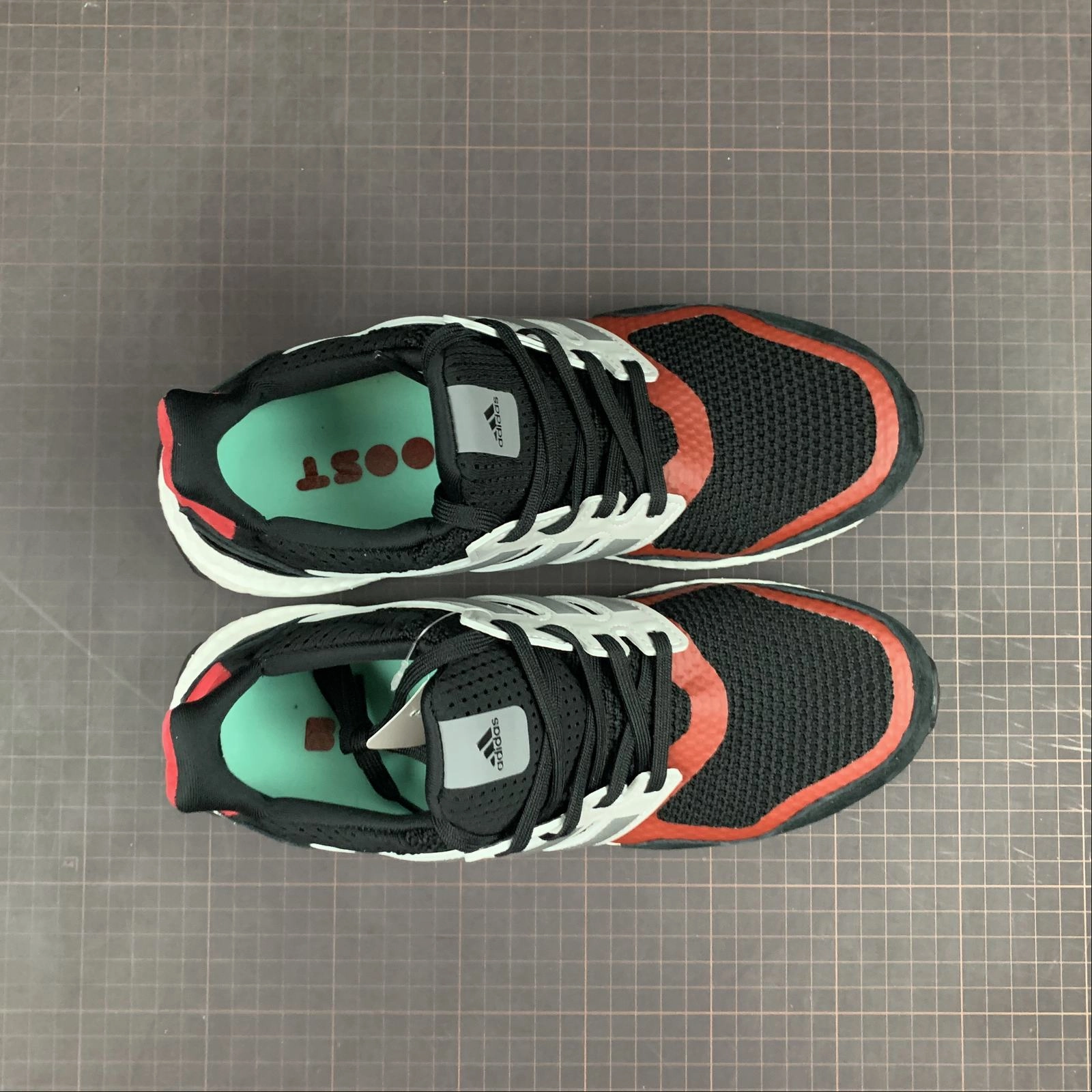 Adidas UltraBoost S&L Black Grey Red Breathable Outsole