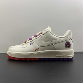 Air Force 1 07 Low Raptors Toronto White Purple Red KK6325-015 Low Step Urban Fit
