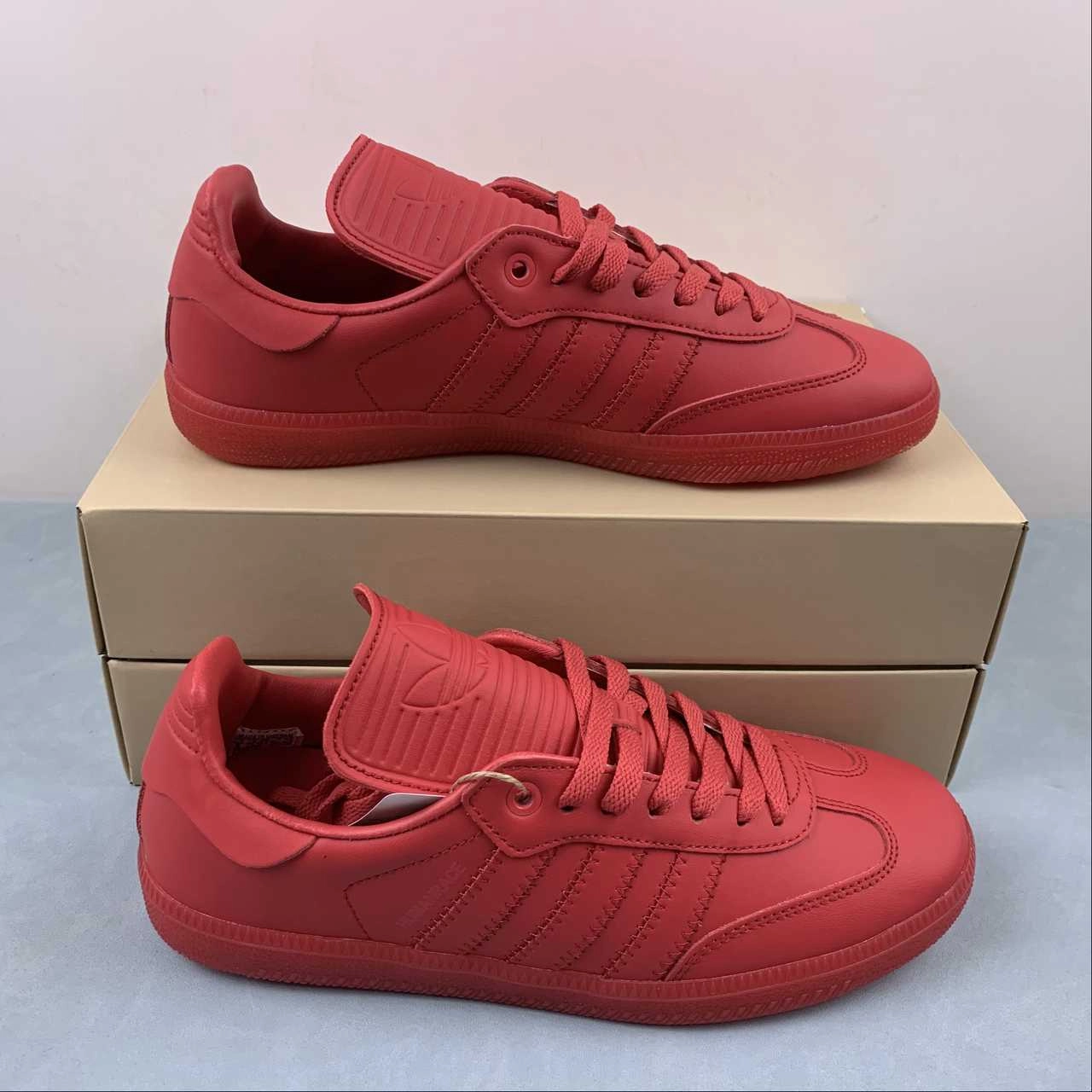 Travel Friendly Trendy Appeal Adidas Samba Pharrell Humanrace Red IE7297