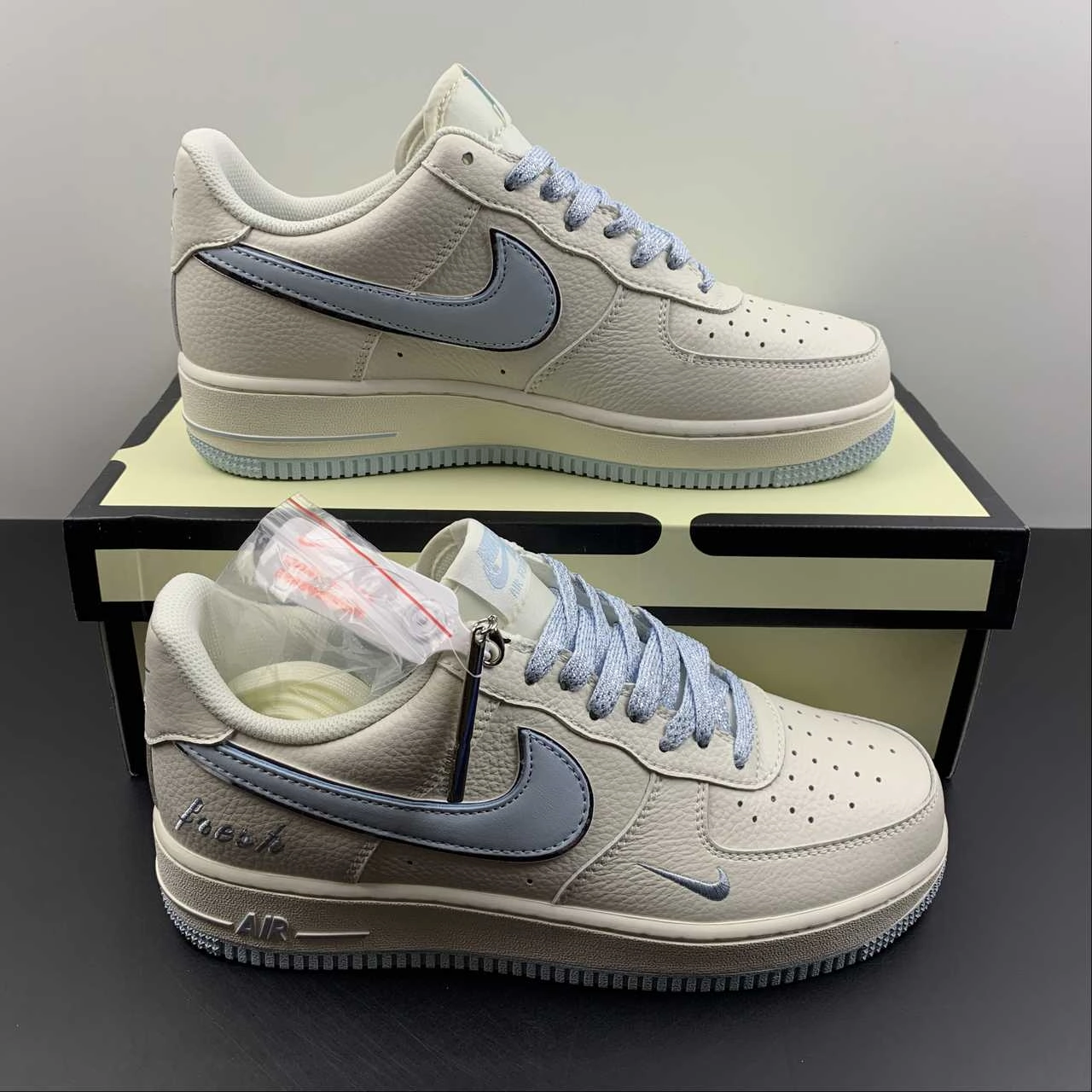 Air Force 1 07 Low Keep Fresh Beige Light Blue Silver BM1996-099 Active Fit