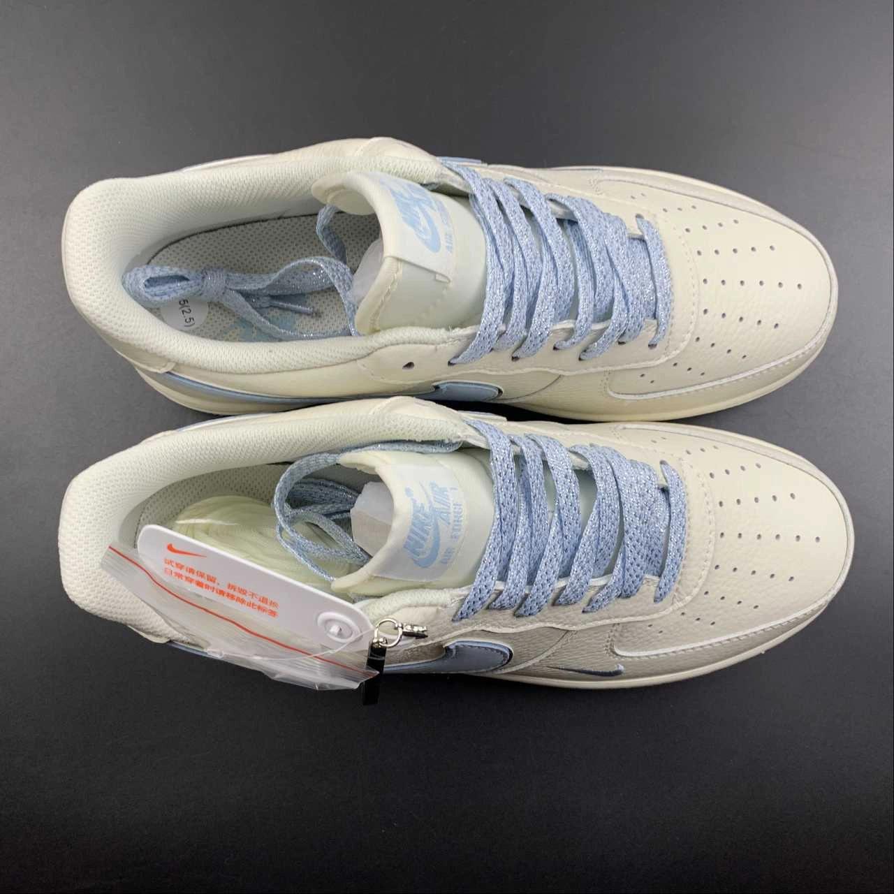 Air Force 1 07 Low Keep Fresh Beige Light Blue Silver BM1996-099 Quick Comfort Fit Support