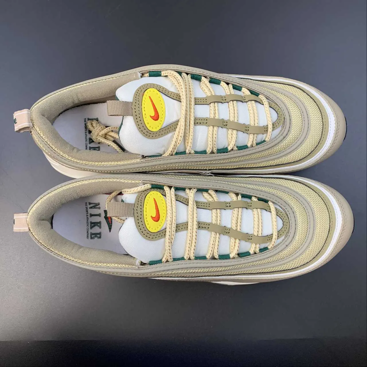 zipper ElasticLaces Air Max 97 Khaki Sesame Sail Picante Red FD0357-247