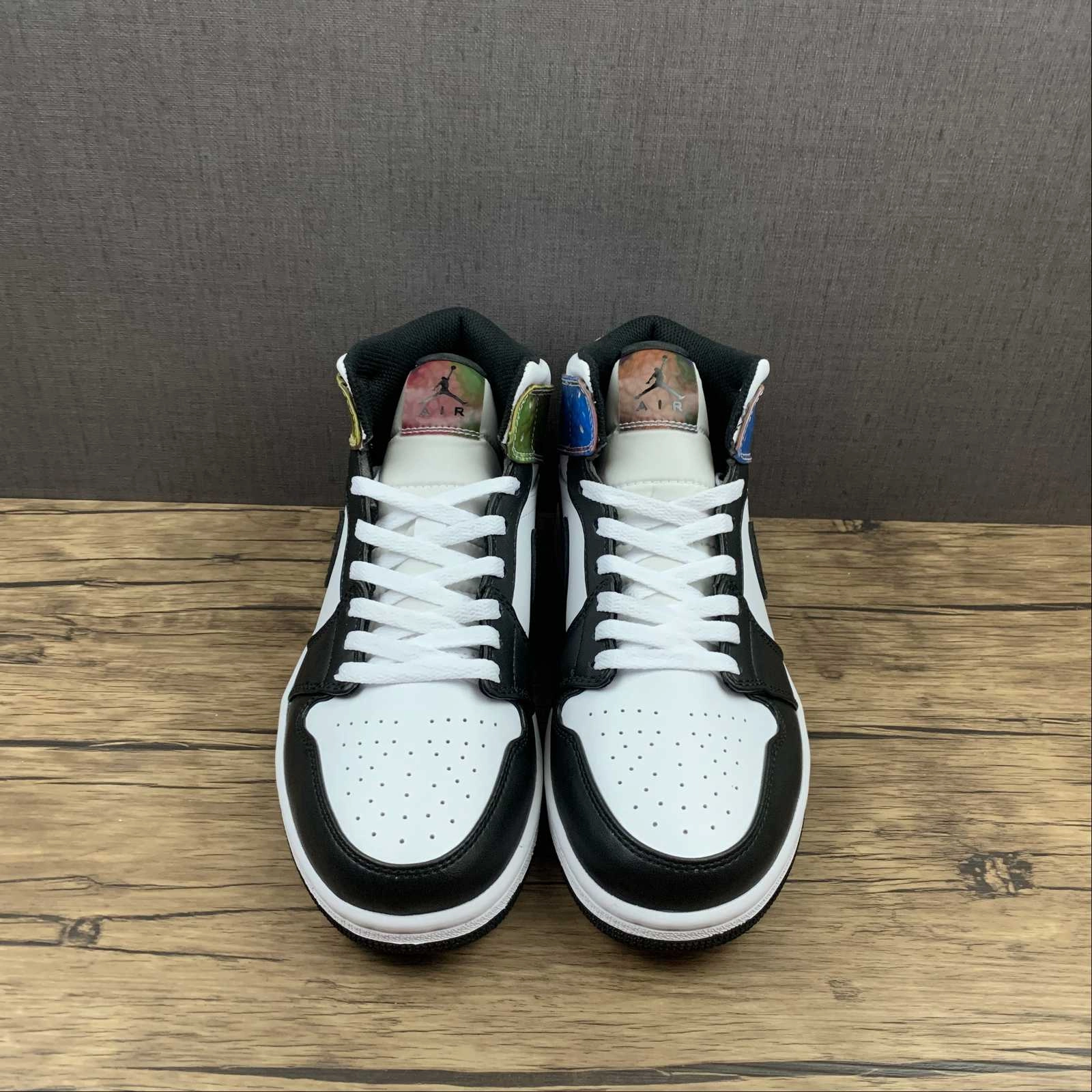 Air Jordan 1 Mid White Black Colour (2021) DM7802-100 Relax Days