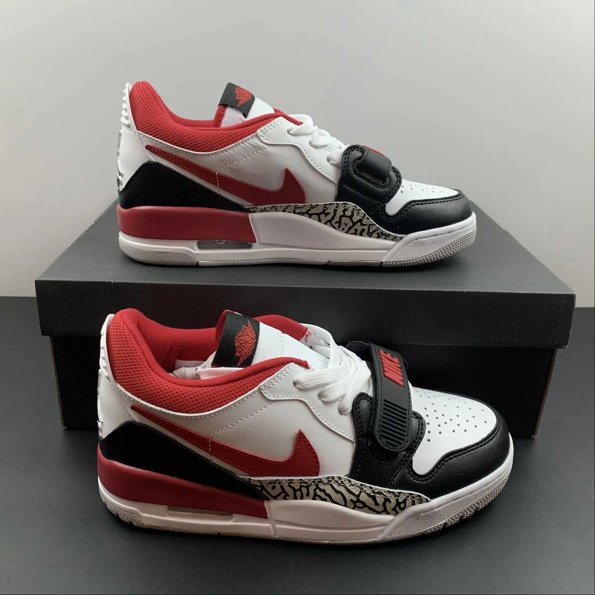 Air Jordan Legacy 312 Low Red White CD7069-160 Cushioned heel cup Multipurpose