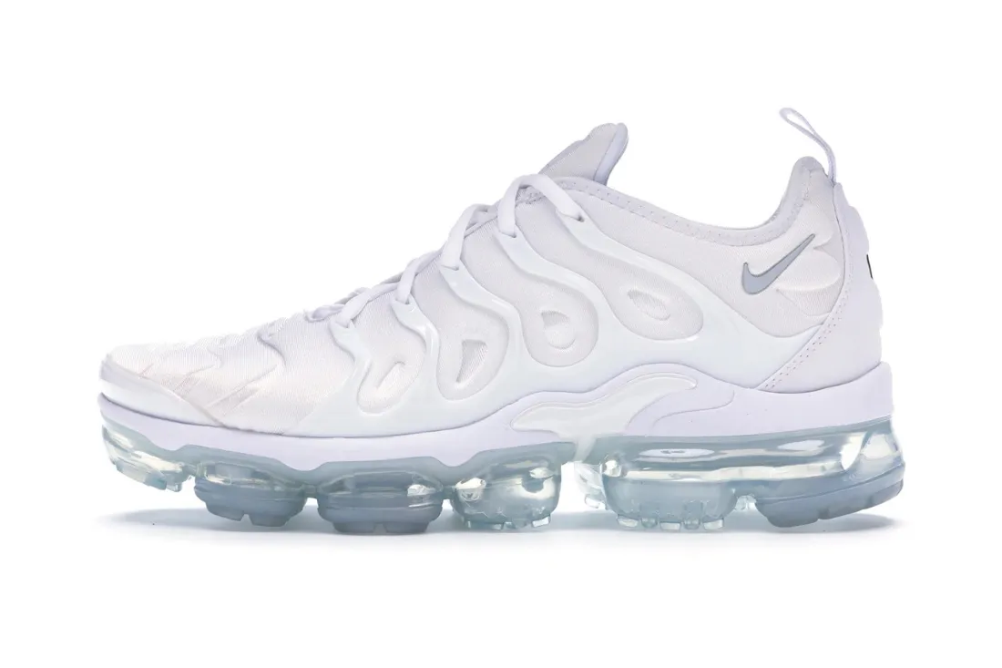 Nike Air VaporMax Plus White Anti-Slip Sole oval track running option