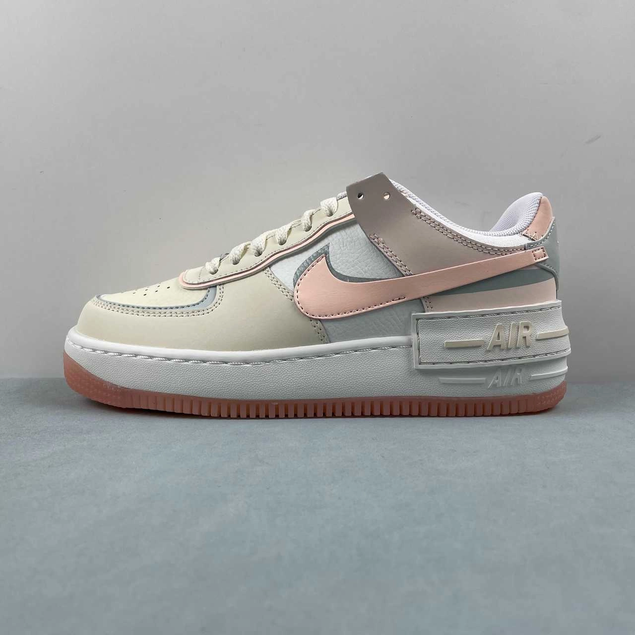 Stable Stride Air Force 1 Shadow Coconut Milk Crimson Tint DZ1847-105