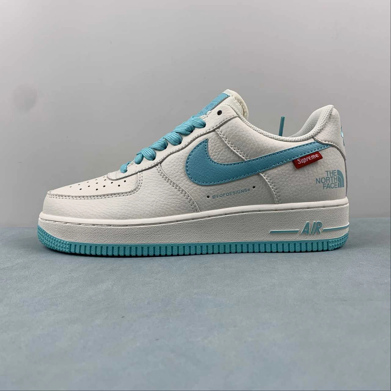 Supreme x The North Face x Air Force 1 07 Low Off White Sky Blue SU2305-007 Durability Cool Vibe