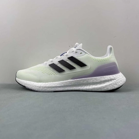 Adidas Pureboost 23 White Black Silver Dawn IF2398 sprinting footwear Padded collar