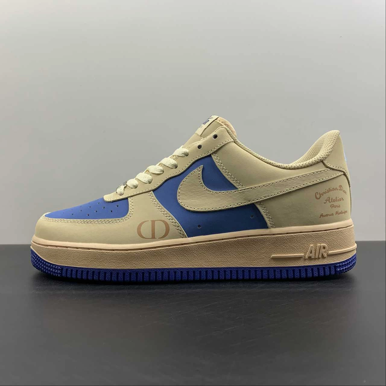 Breath Lines Air Force 1 07 Low x CD Beige Blue 315122-002