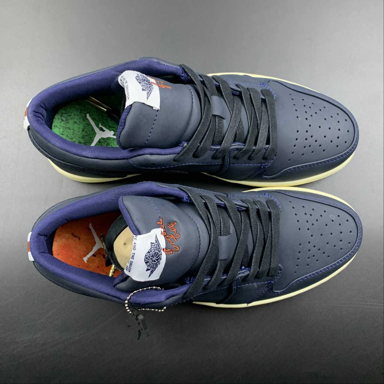 Air Jordan 1 Low Eastside Golf Out of the Mud Midnight Navy Burnt Sunrise DV1759-448 Mesh Fabric