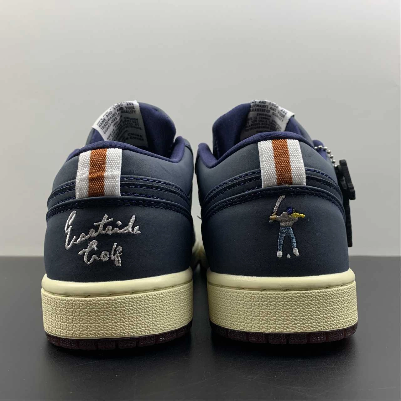 High Cushion Air Jordan 1 Low Eastside Golf Out of the Mud Midnight Navy Burnt Sunrise DV1759-448