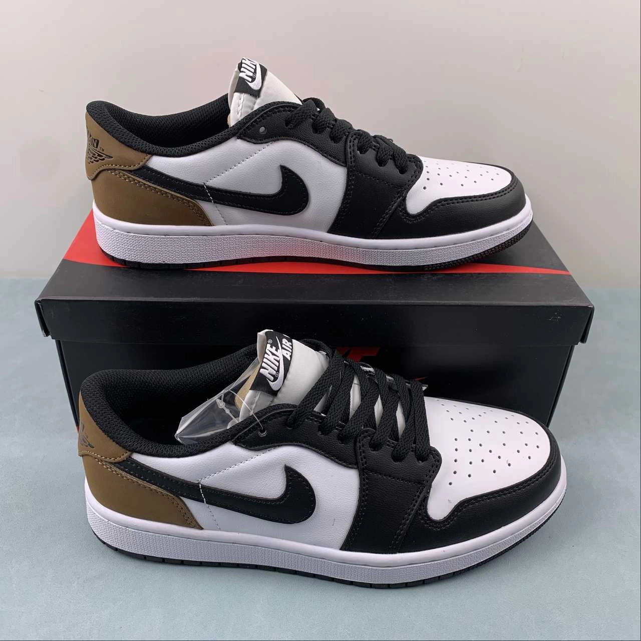 Friction control Air Jordan 1 Low OG Mocha Palomino White Black CZ0790-102