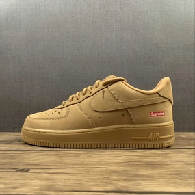 Work Routine Supreme x Air Force 1 Low Wheat Suede Brown DN1555-200