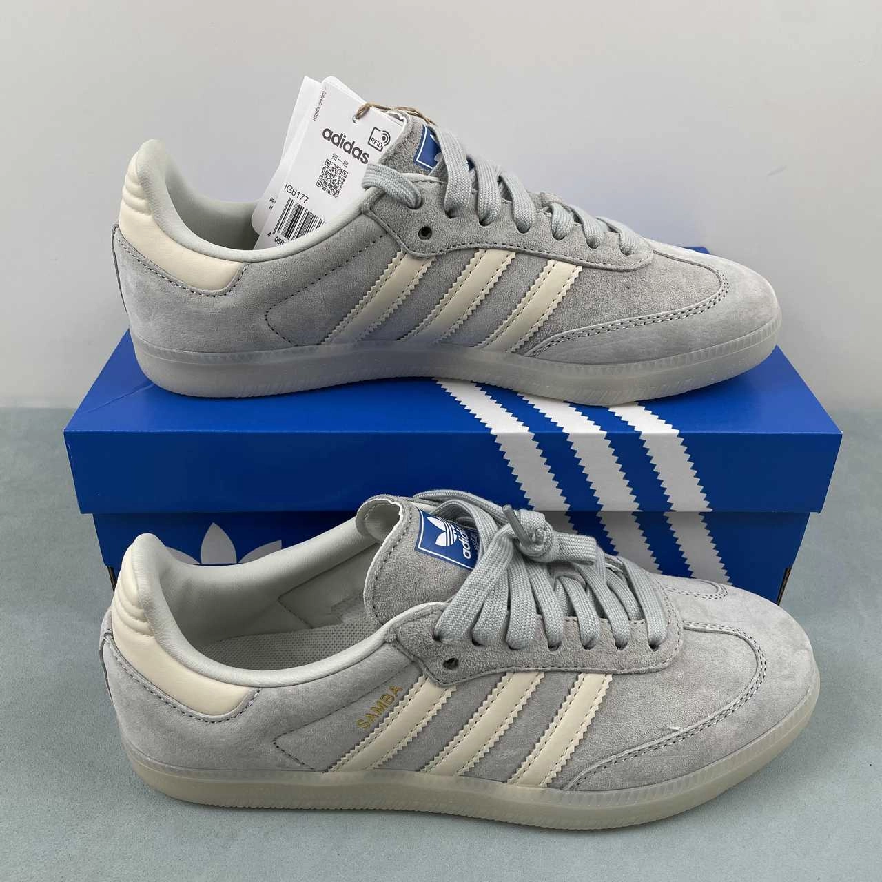 Fast Stride Adidas Samba OG Wonder Silver Chalk White Off White IG6177