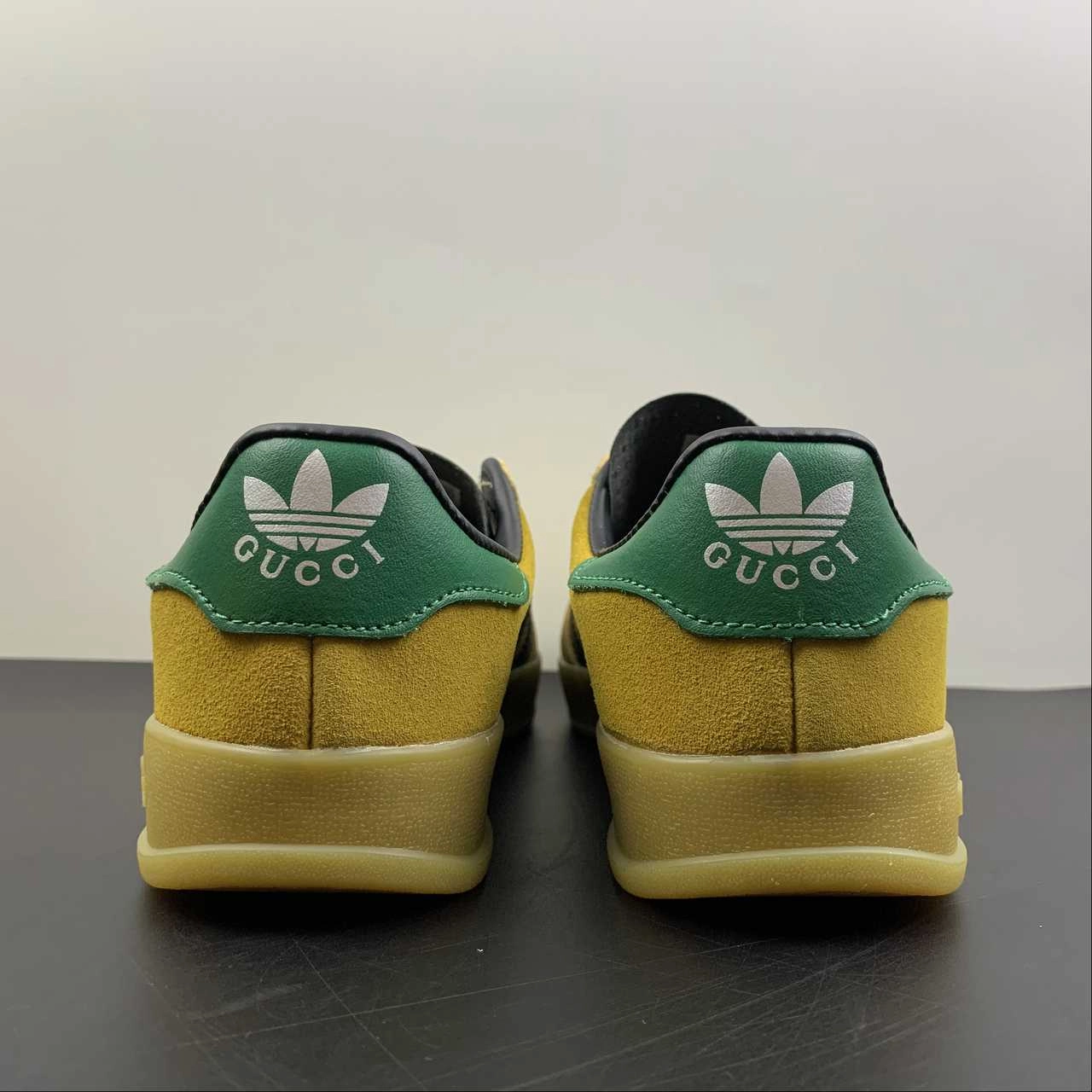 Adidas x Gucci Gazelle Taupe Khaki Green Black product - differentiation