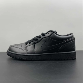 Air Jordan 1 Low Triple Black 553558-093 urban walks