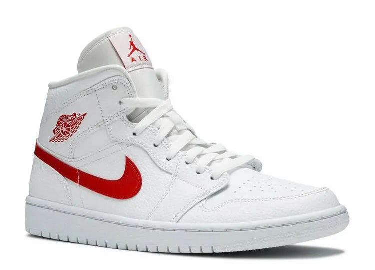 Air Jordan 1 Mid White University Red (W) Skip Step Oasis Hike