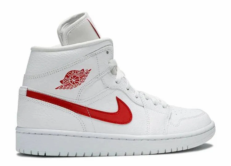 Smart Choice Buckle Strap Air Jordan 1 Mid White University Red (W)