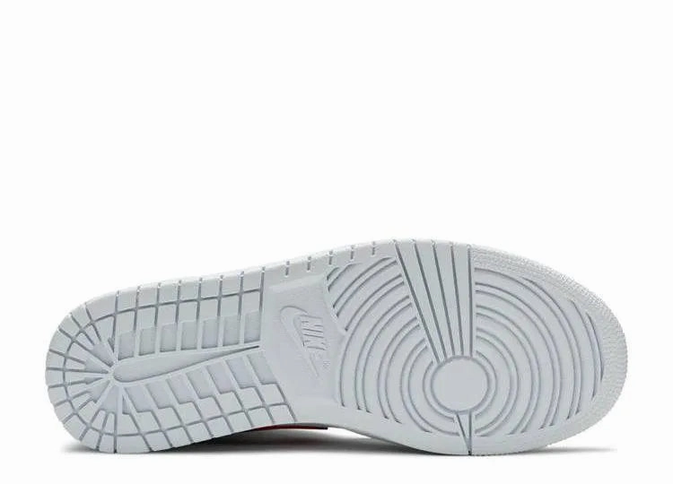 Mesh Comfort Air Jordan 1 Mid White University Red (W)