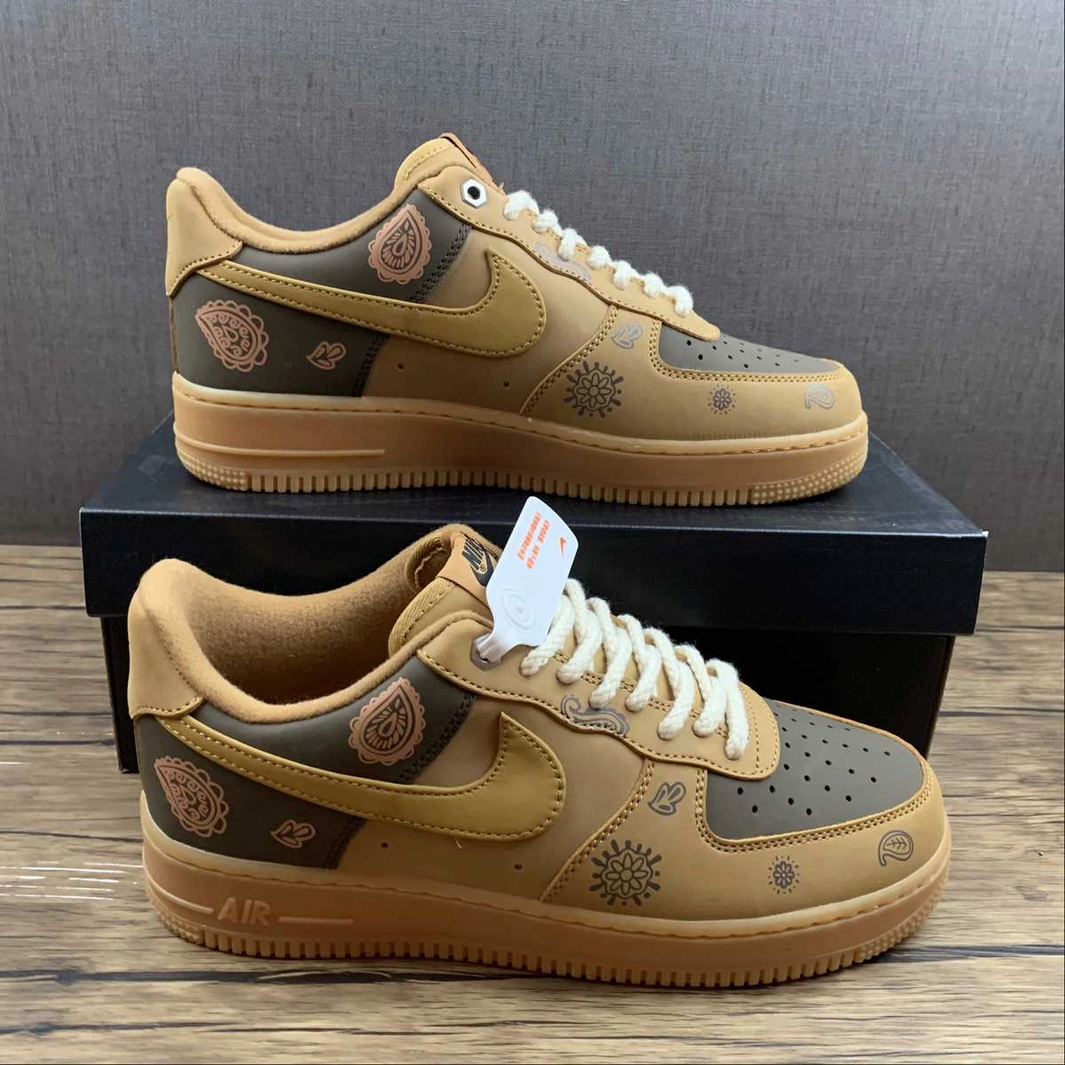 Comfort Inserts Air Force 1 07 WB Flax Wheat-Gum Light Brown CJ9179-200