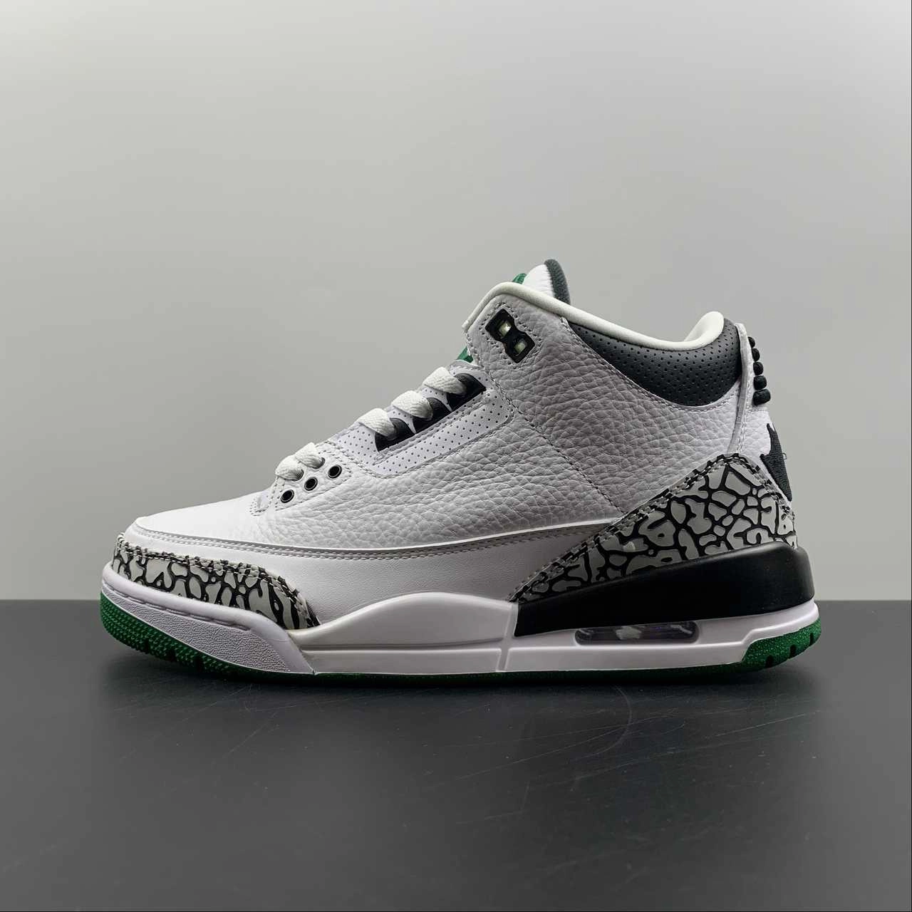 Foot Care Soft Arch Air Jordan 3 Retro Oregon Duck White Black Green HO11-MNJDL