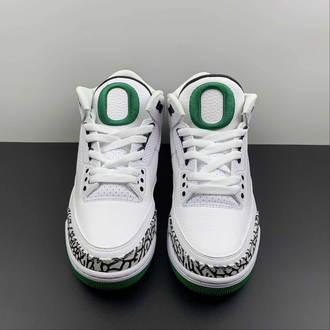 Air Jordan 3 Retro Oregon Duck White Black Green HO11-MNJDL Pasture Path