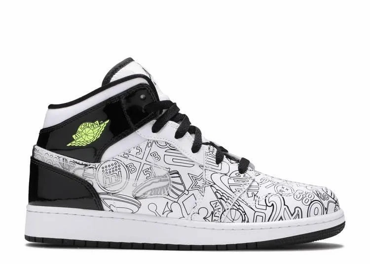 Air Jordan 1 Mid DIY (GS) Power Stride Comfort Flex