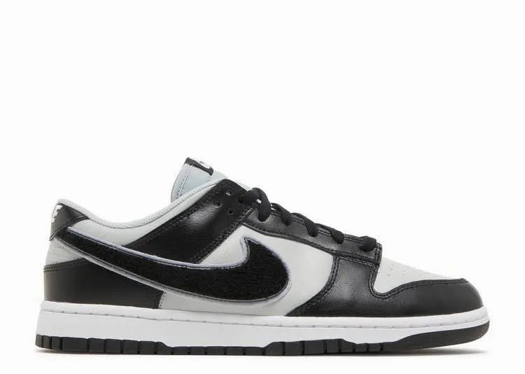 Torsion Rigidity Nike Dunk Low Chenille Swoosh Black